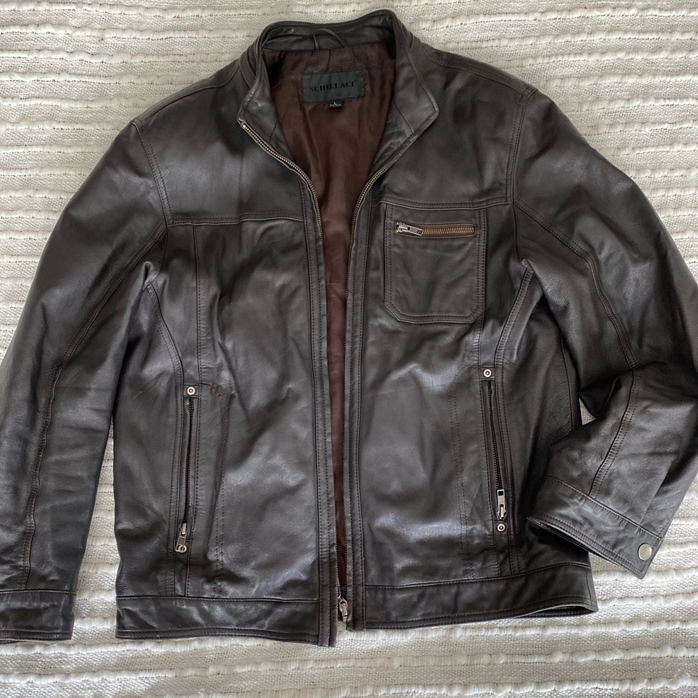 Men’s Dark Brown Leather Jacket